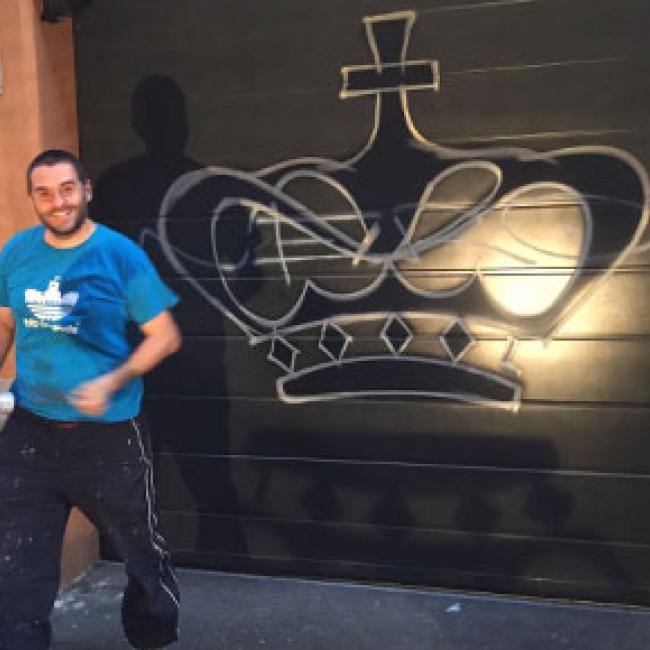 Garage decorato da Rusty